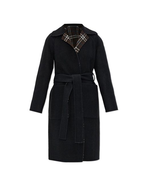 Burberry Blue Double-Sided Coat "Tunbridge"