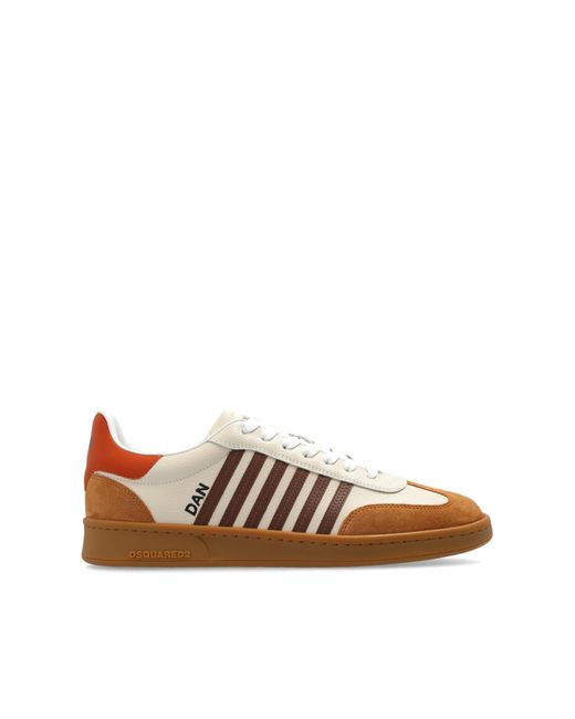 DSquared² Brown Sport Shoes `boxer`, for men