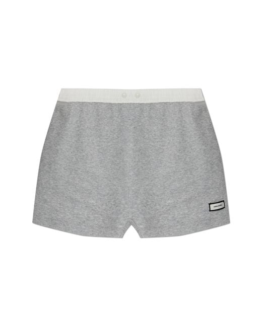 Entire studios Gray Shorts With Logo