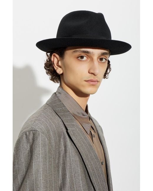 Giorgio Armani Black Wool Hat for men