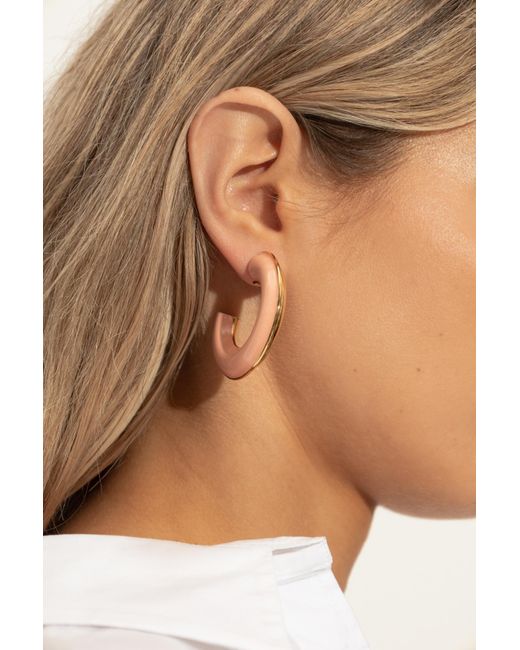 Marni Metallic Brass Earrings