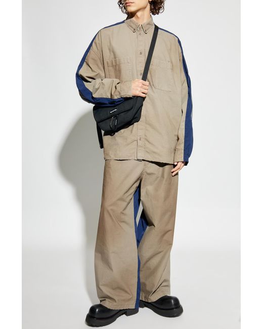 Balenciaga Natural Trousers With A Worn Effect, for men