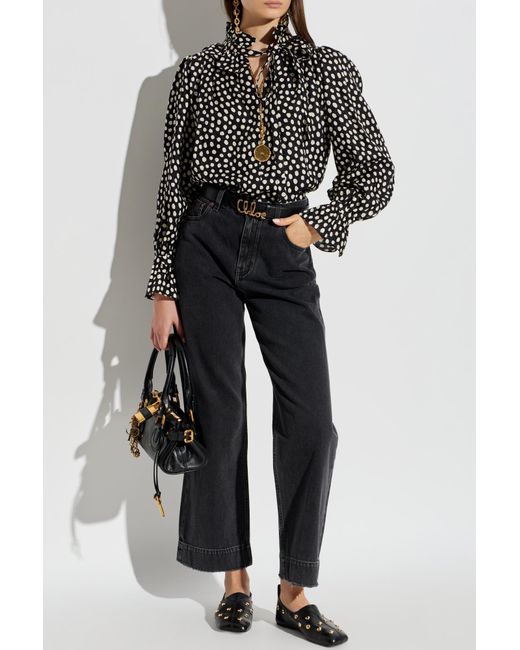 Chloé Black Silk Shirt