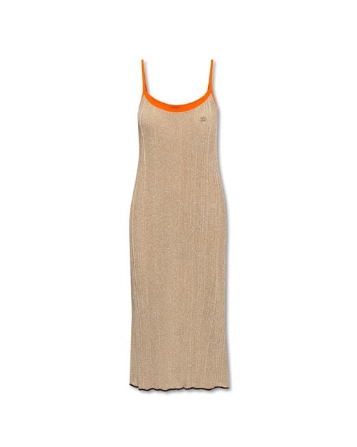 DIESEL Metallic 'M-Longbea' Slip Dress