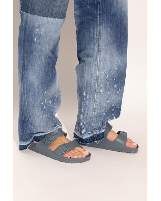 Birkenstock Blue Arizona Eva Slides