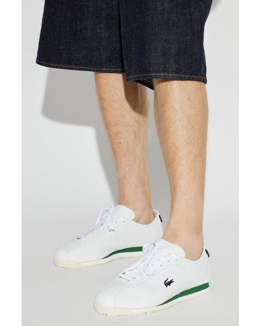 Lacoste White Sports Shoes "Club-Low"