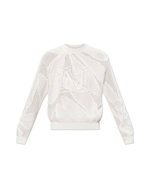 Max Mara White 'Salvo' Sweater