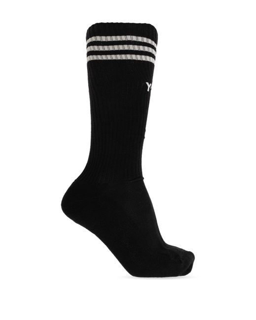 Y-3 Black Socks With Logo for men