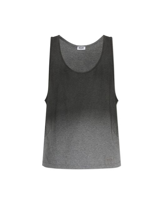Moschino Black Sleeveless T-Shirt for men