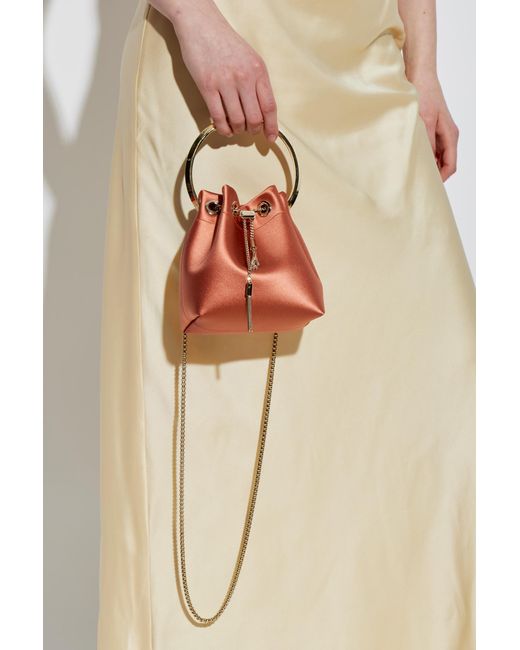 Jimmy Choo Orange Satin Bag "Bon Bon"