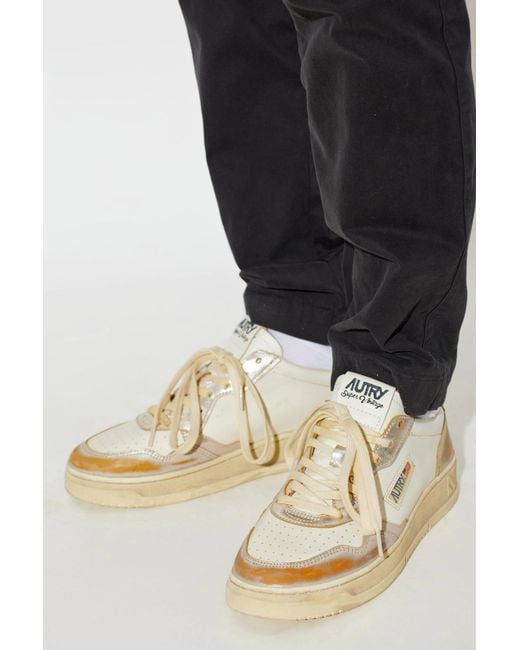 Autry White 'Medalist' Sports Shoes for men