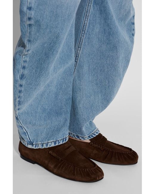 Alohas Brown 'Aven' Leather Loafers