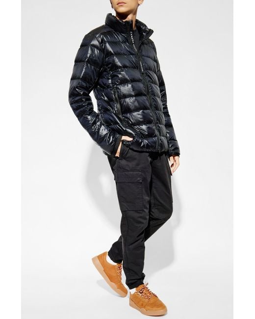 Canada Goose Black Down Jacket Crofton for men