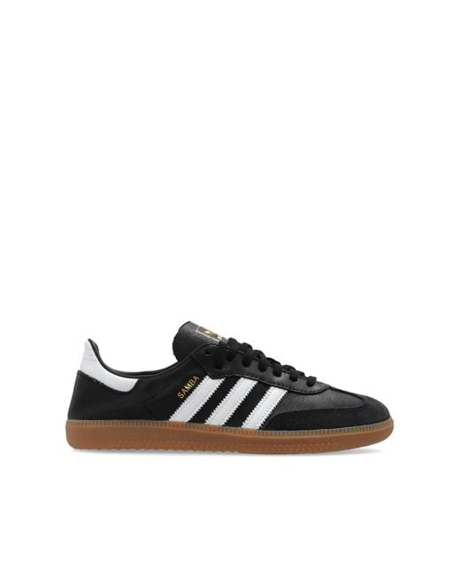 Adidas Originals Black Sport Shoes 'Samba Decon' for men