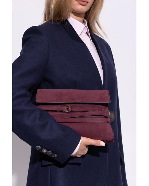 Moschino Purple Shoulder Bag