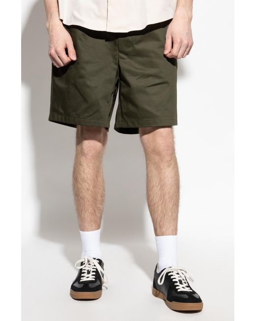 AMI White Shorts With Pockets for men