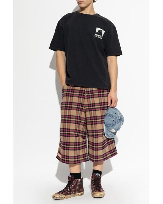 Rhude Black T-Shirt With Logo for men