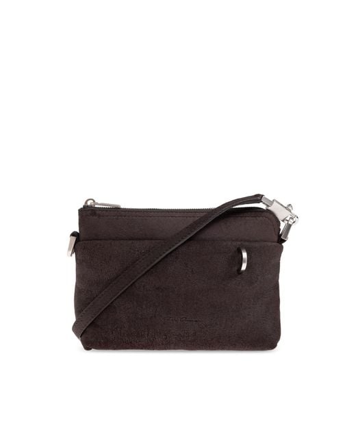 Rick Owens Brown Leather Bag 'Small Adri'