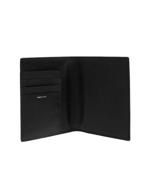 Paul Smith Black Leather Passport Case for men