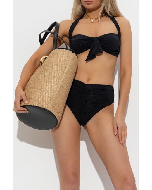Balmain Black Two-Piece Swimsuit