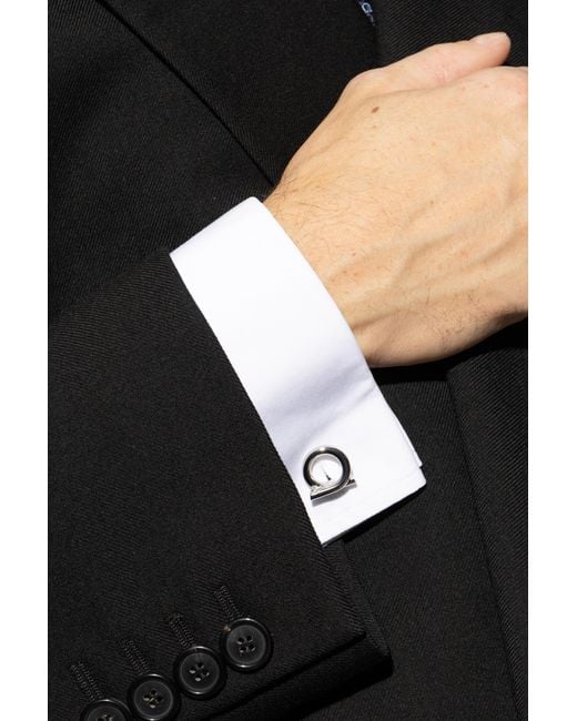 Ferragamo Metallic Cufflinks for men