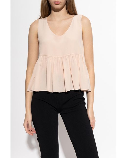 Chloé Black Silk Top