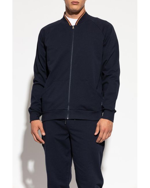 Paul Smith Blue Jacket With Pockets for men