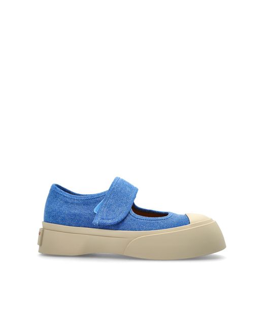 Marni Blue Platform Sneakers