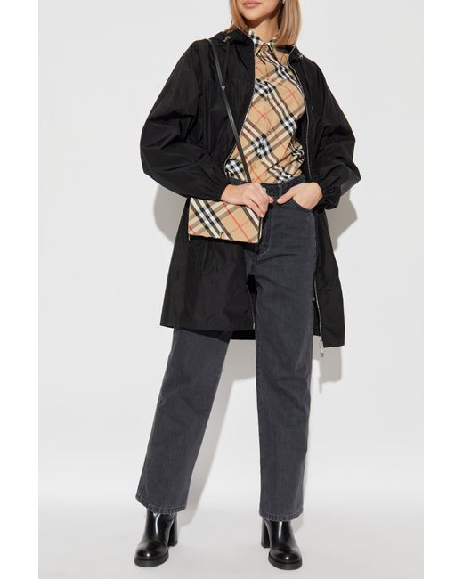 Burberry Black Parka With Hood