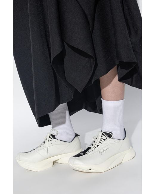 Y-3 White 'Adios Pro 3 Lx' Sports Shoes