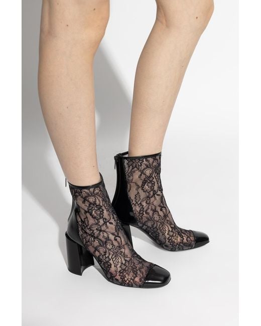 Jimmy Choo Black Heeled Ankle Boots 'Kisu'
