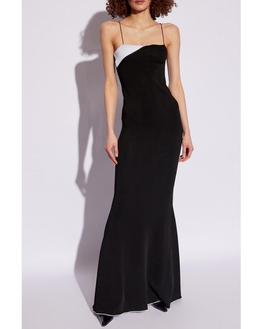 Jacquemus Black Strappy Dress 'Aro'
