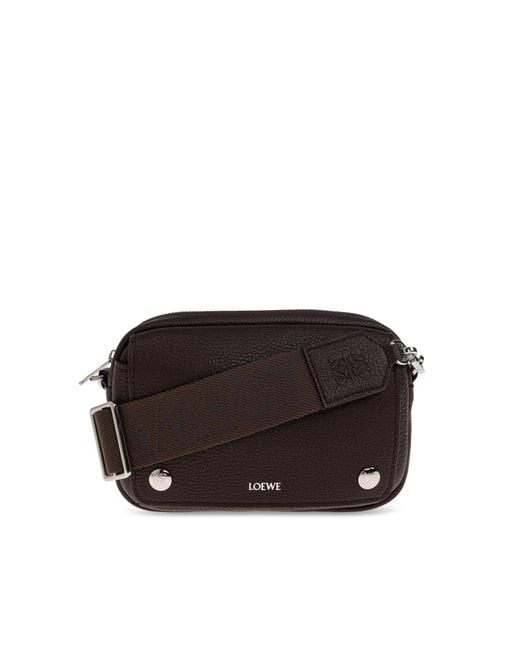 Loewe Black "Pebble Small" Shoulder Bag for men