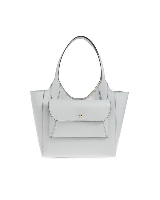 Furla Gray "Lea Small" Shopper Bag