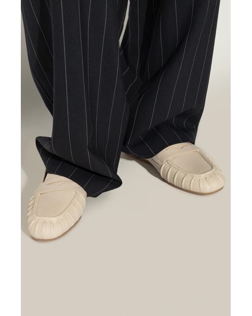 Stuart Weitzman White Leather Shoes Type Loafers