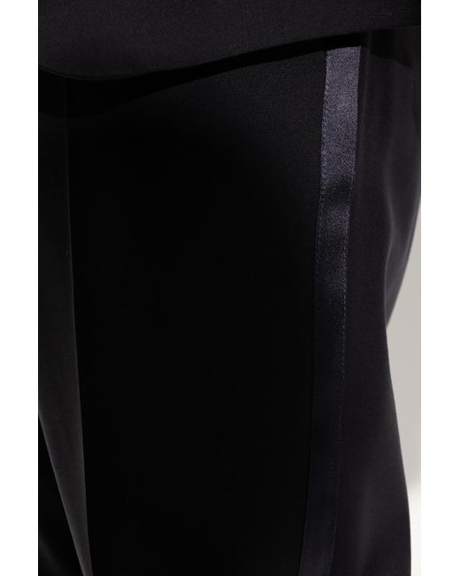 Dolce & Gabbana Black Three-Piece Wool Suit for men