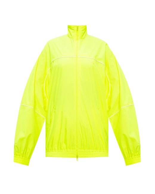 Balenciaga Jacket With Logo Neon in Yellow - Lyst