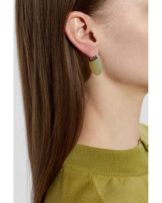 LIE STUDIO White 'Erin' Semi-Precious Stone Earrings