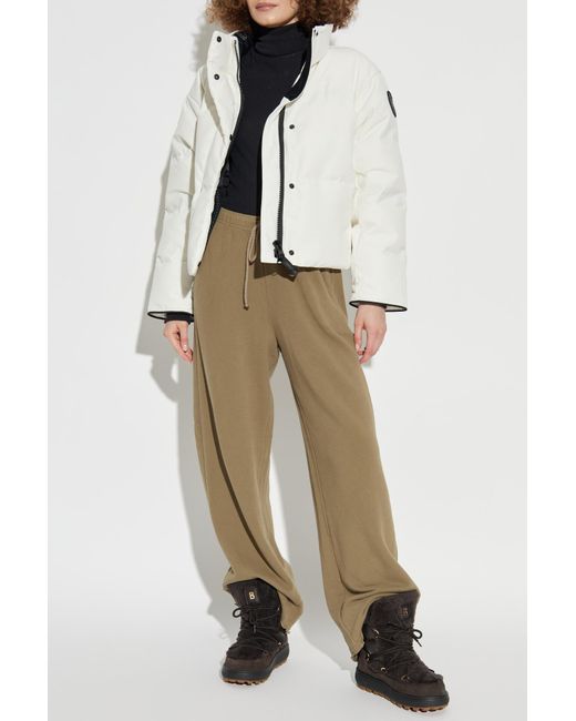 Canada Goose White Short Down Jacket 'Grandview'