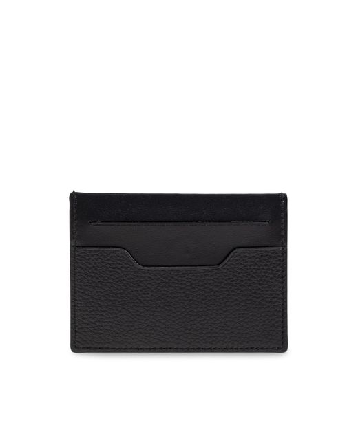 Bally Black Leather Card Holder for men