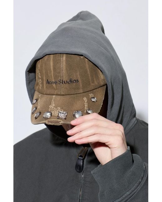Acne Brown Baseball Cap