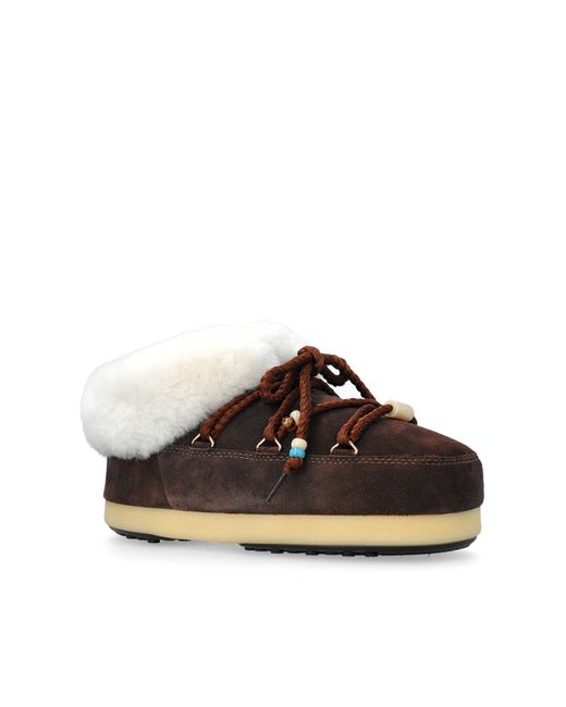 Moon Boot Black Snow Boots Mb Evx Mule Suede Beads