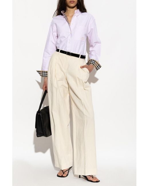 Burberry Purple Shirt 'Letitia'