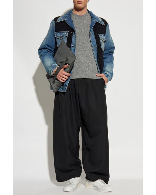 Dolce & Gabbana Gray Sweater With A Crew Neckline for men