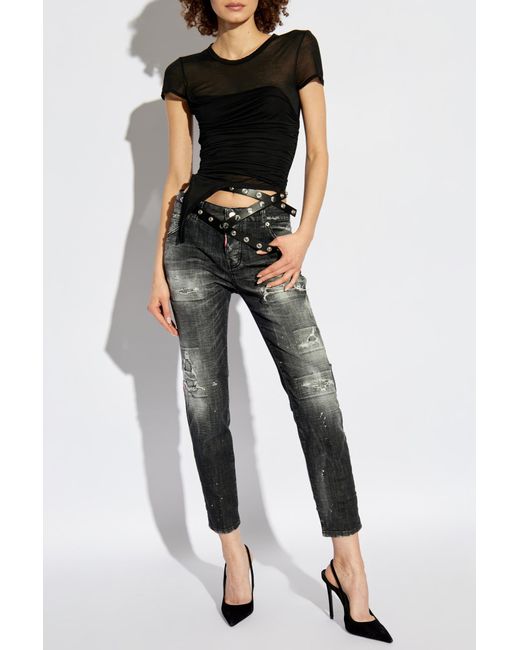 DSquared² Gray Jeans Cool Girl