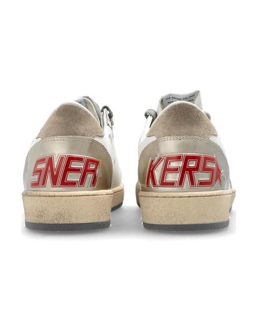 Golden Goose Deluxe Brand White "Ball Star" Sports Shoes