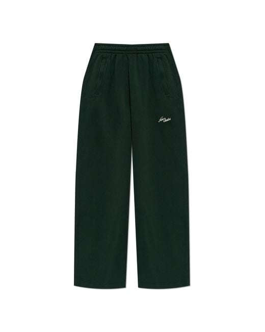 Acne Green Trousers With Logo for men