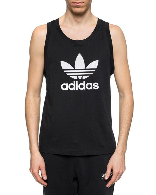 adidas Originals Cotton Sleeveless Tshirt in Black for Men Save 24