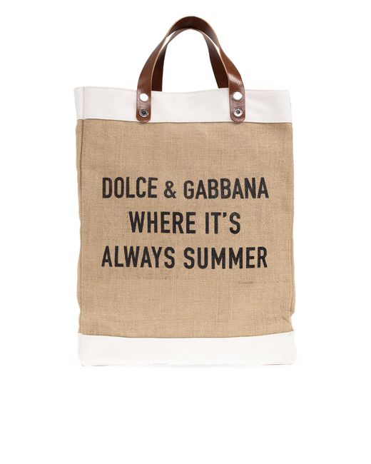Dolce & Gabbana Natural 'bum' Shopper Bag, for men