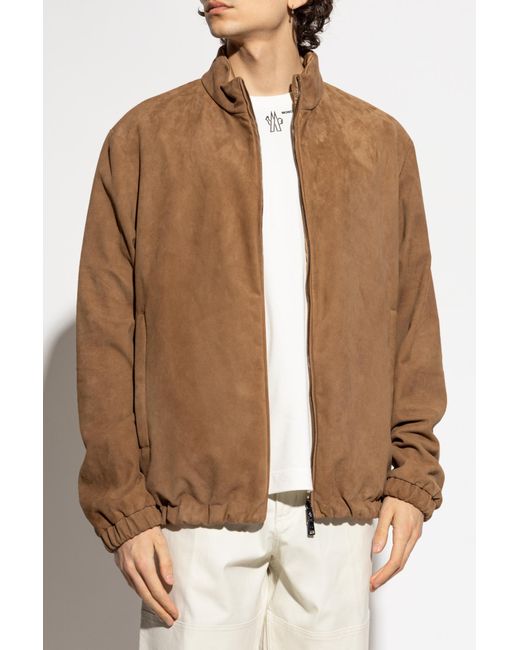 Moncler Brown Reversible Jacket Turbat for men